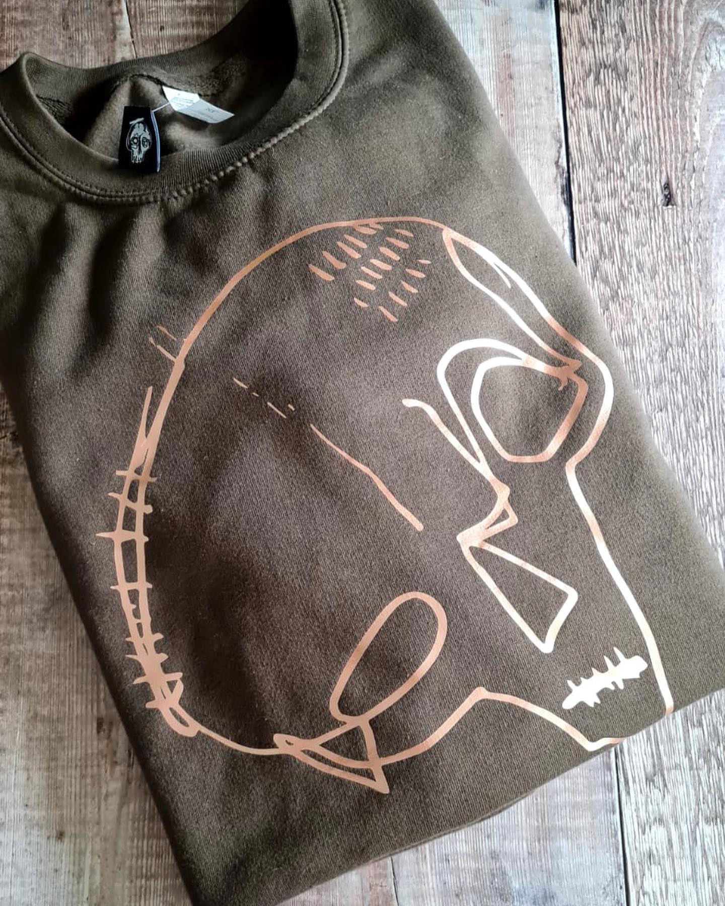 Limited edition Khaki Skull Sweatshirt