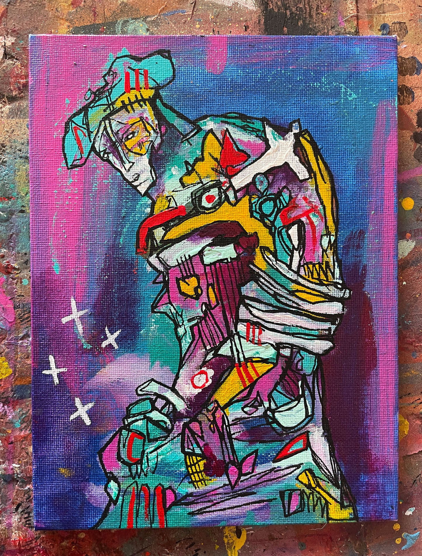 Barodd Original Painting on 8x6" Canvas Panel