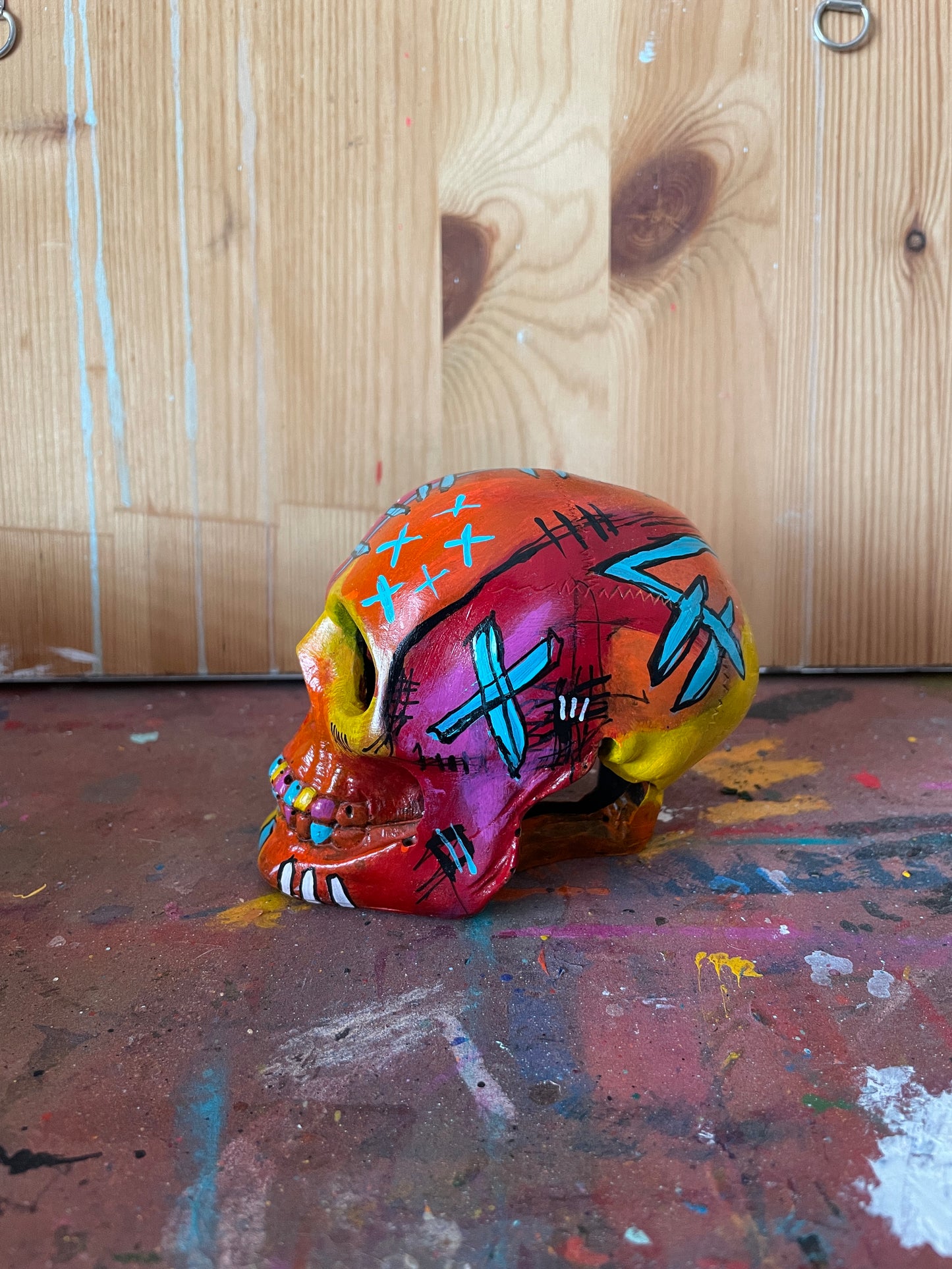 Hand Painted Skull