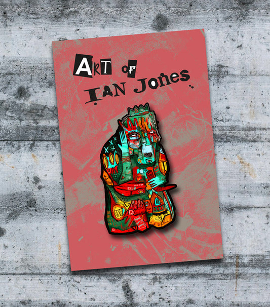 Checkmate Wooden Pin Badge