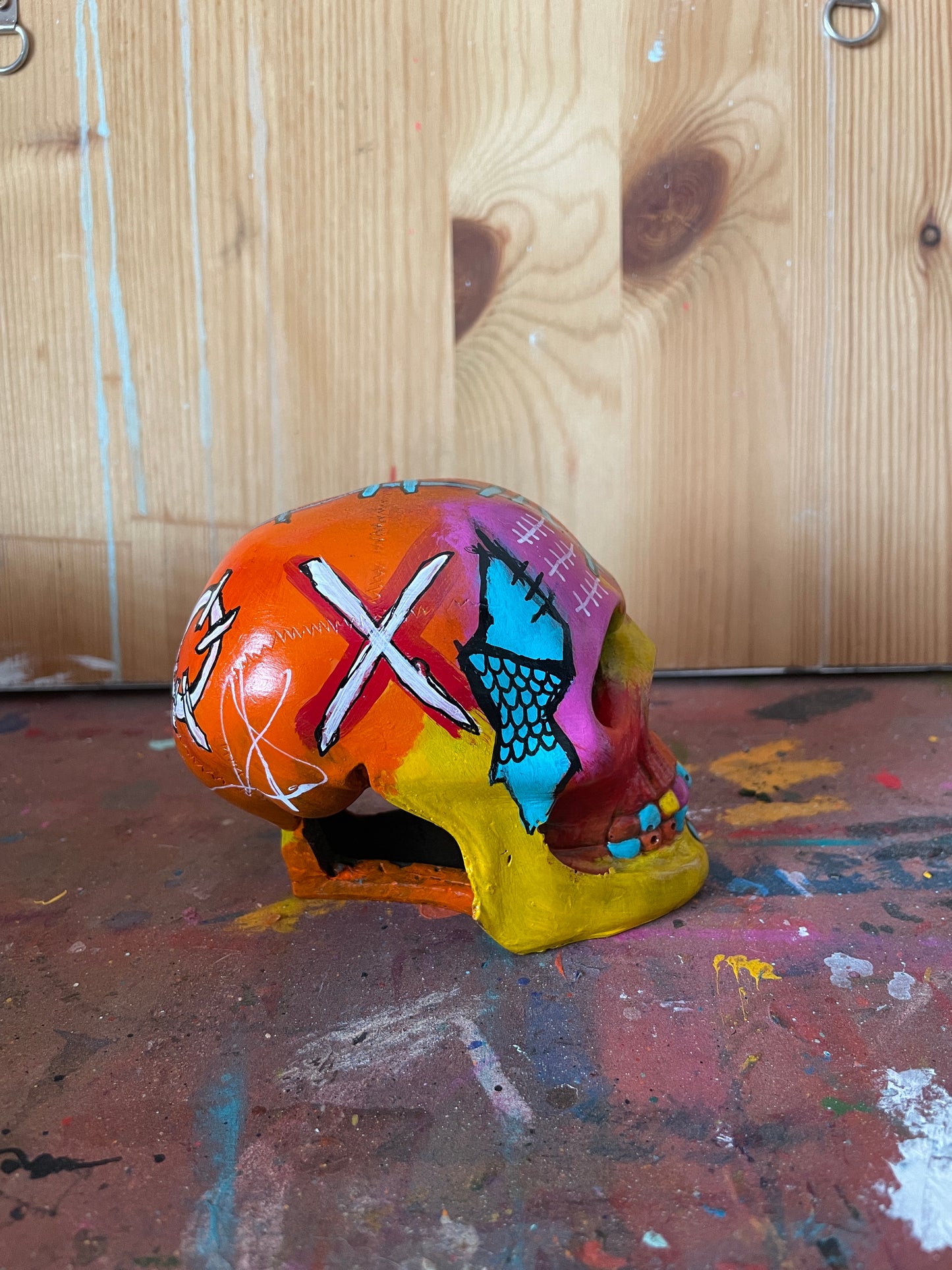Hand Painted Skull