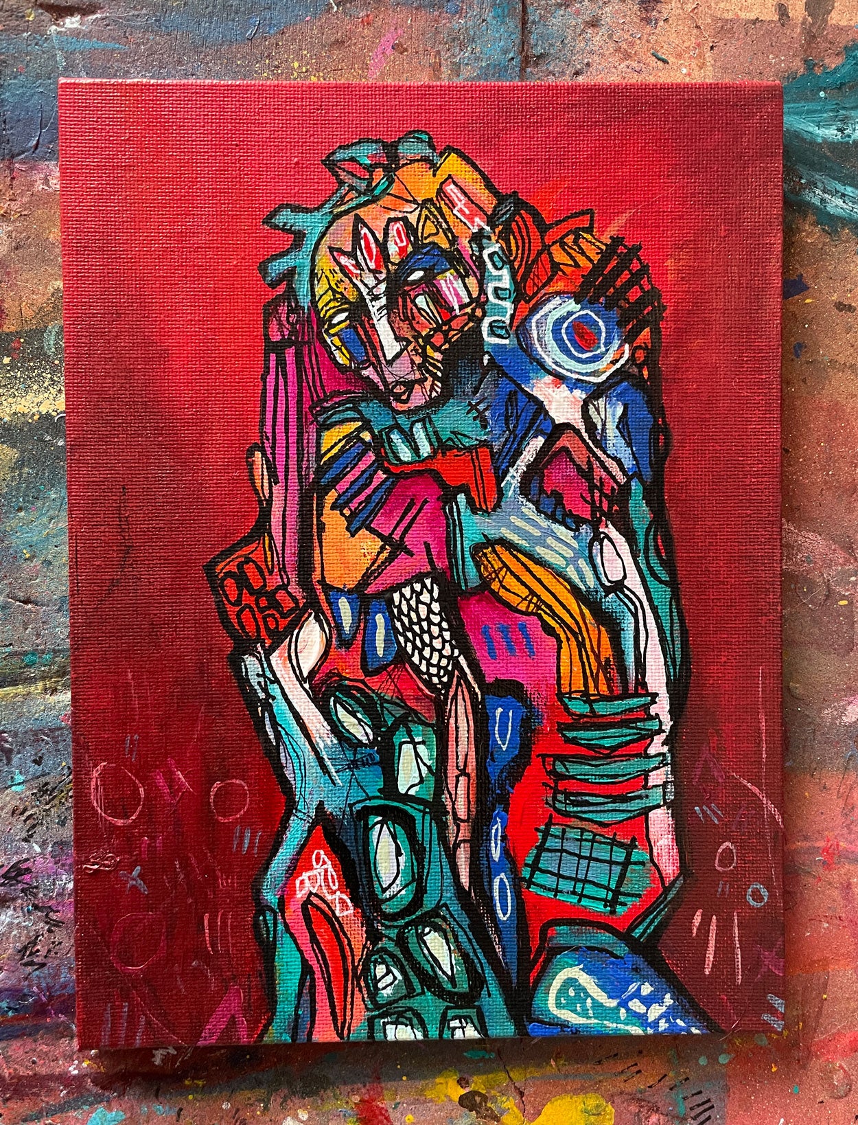 Essanjikk Original Painting on 8x6" Canvas Panel