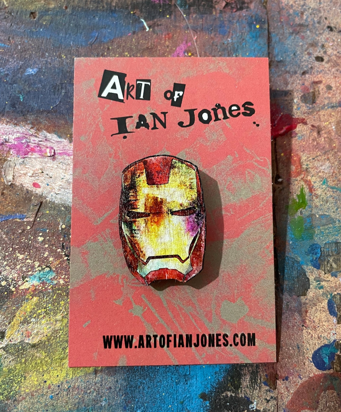 Special edition 4 Wooden Pin Badge