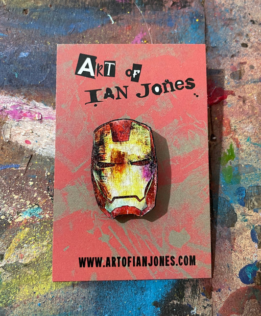 Special edition 4 Wooden Pin Badge