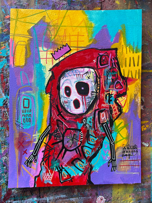 Gijli Painting on 9x12" Watercolour paper