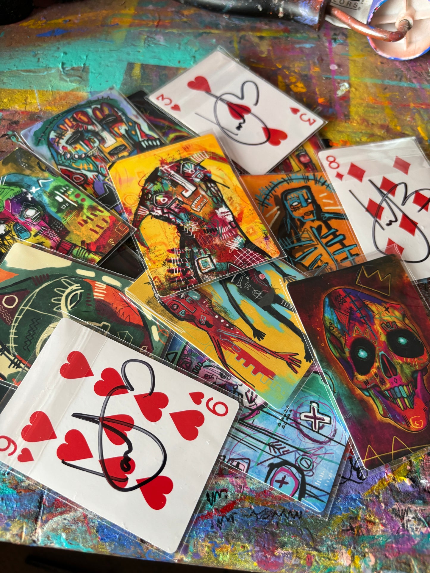 Signed Playing Card Prints (Mystery pack of 4)