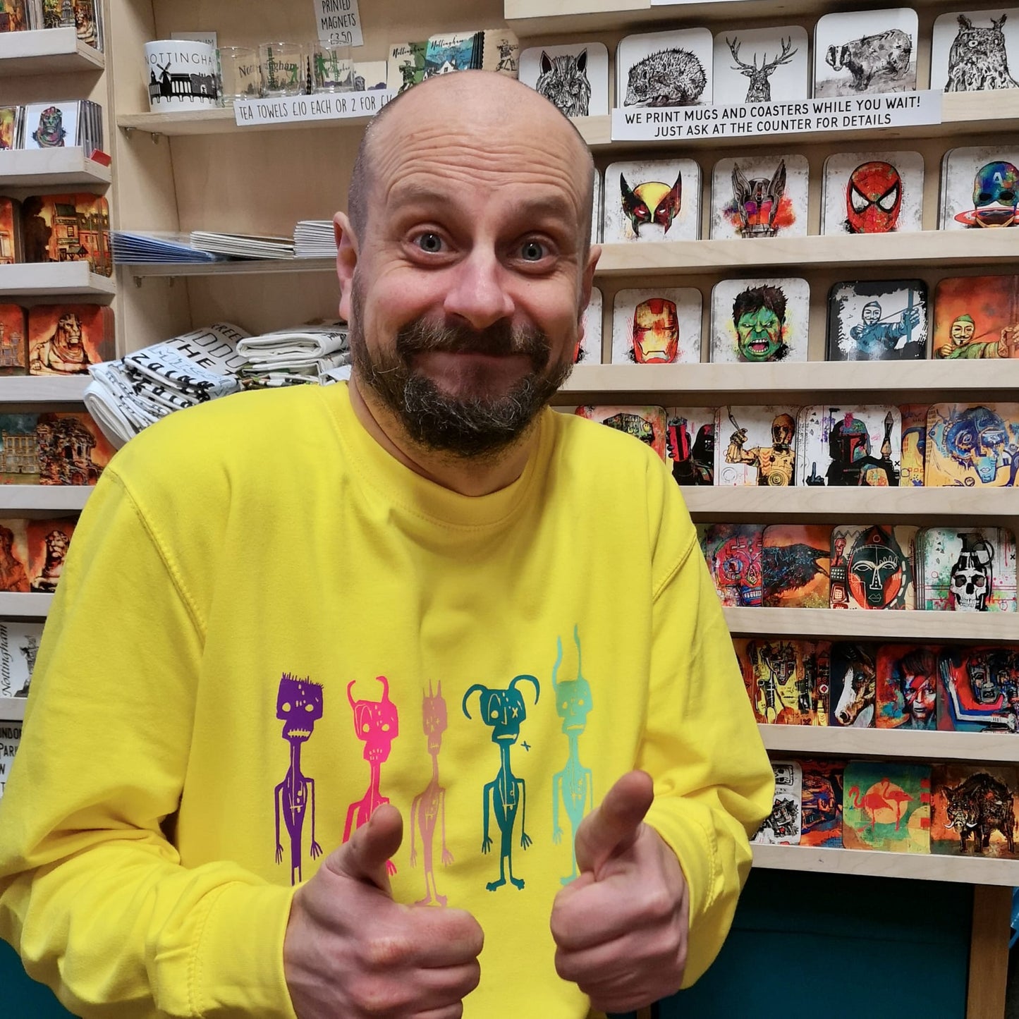 Five Demons Yellow Sweatshirt