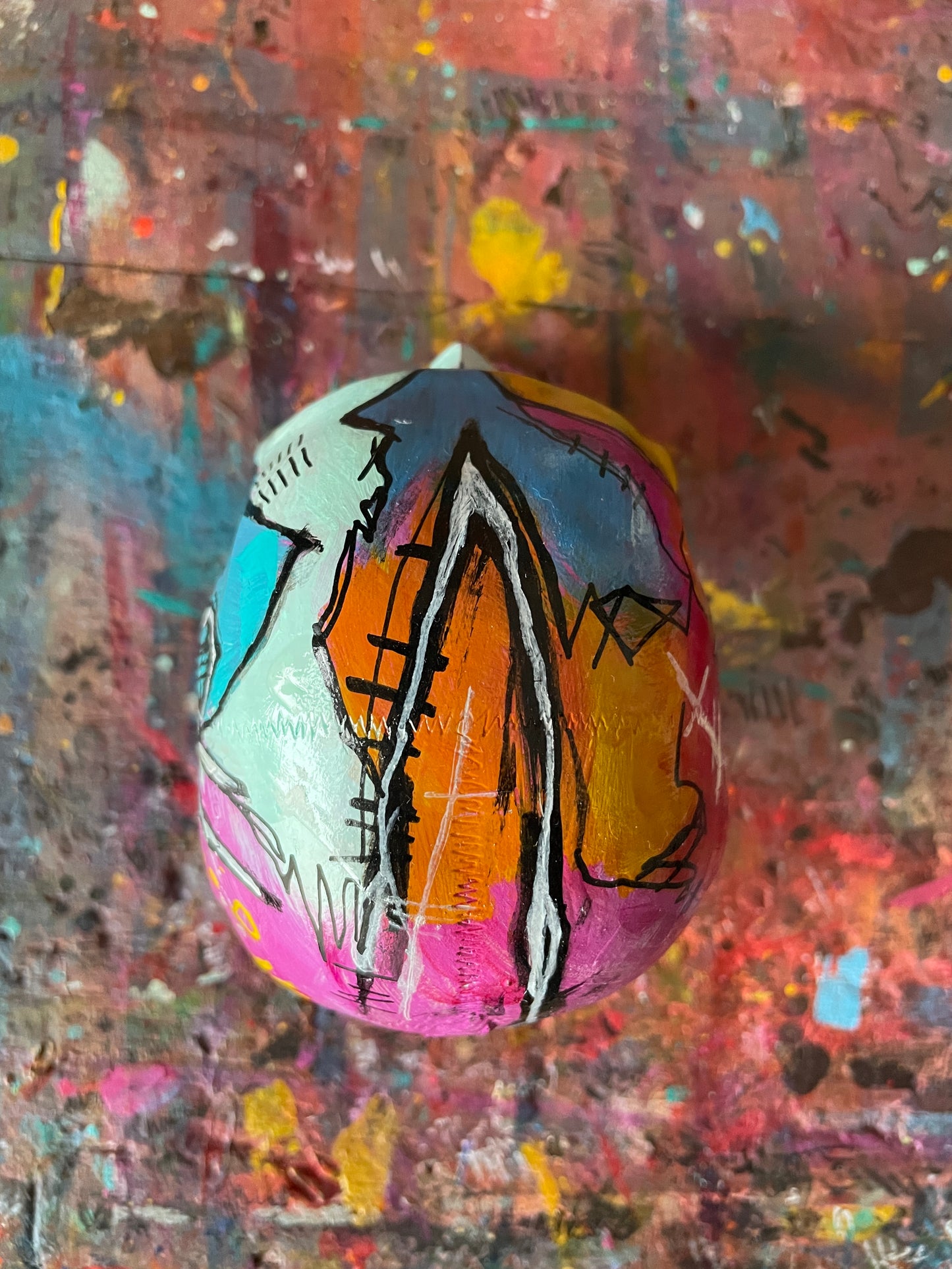 Hand Painted Skull #4