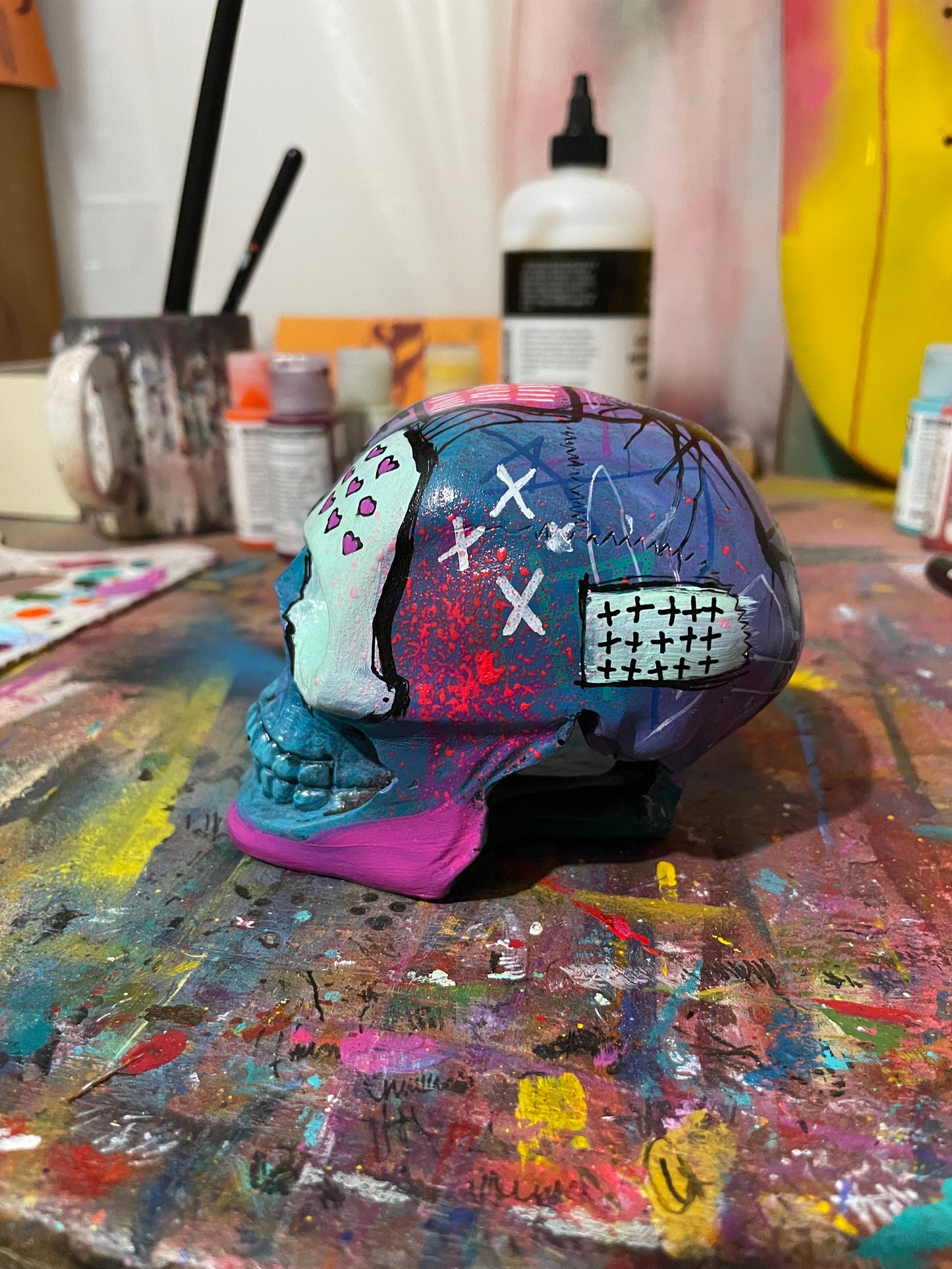 Hand Painted Skull #5