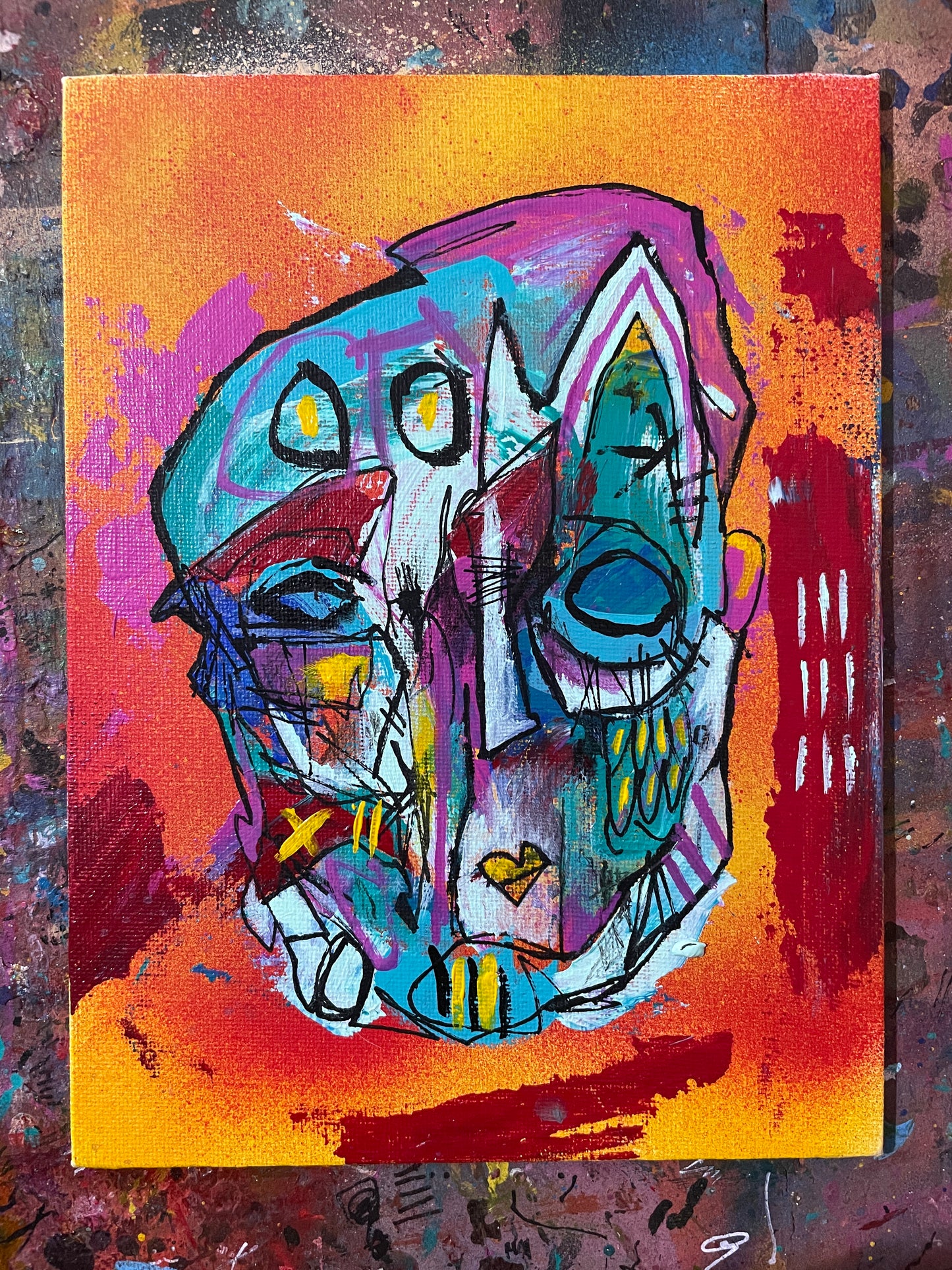 Sminsk Original Painting on 8x6" Canvas Panel