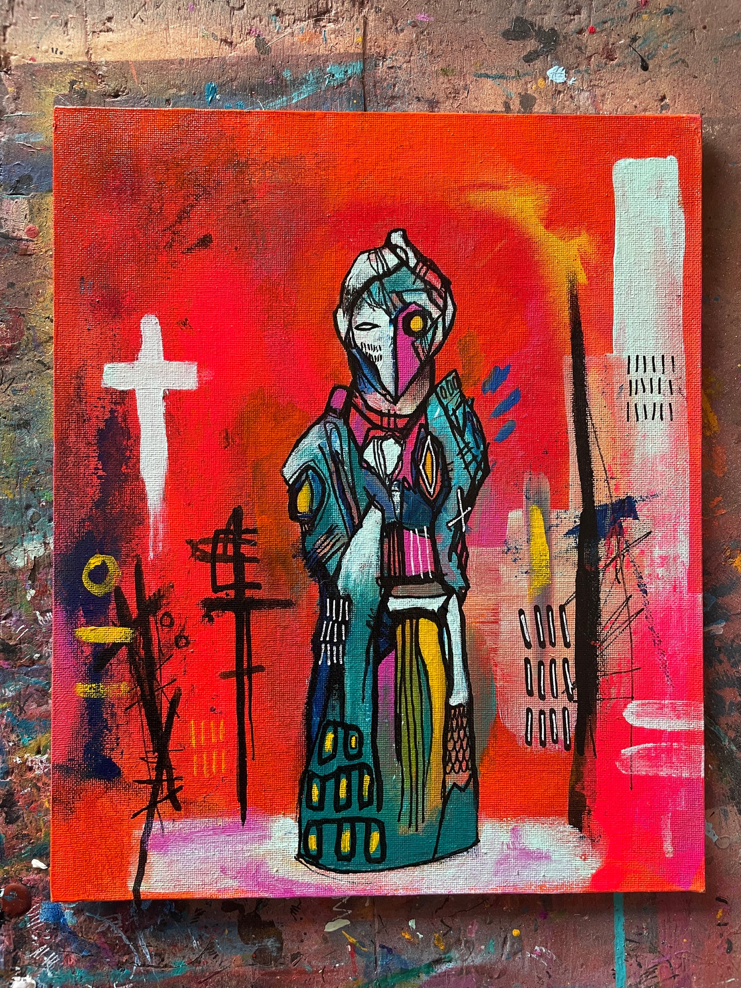 Silence Original Painting on 12x10" Canvas Panel