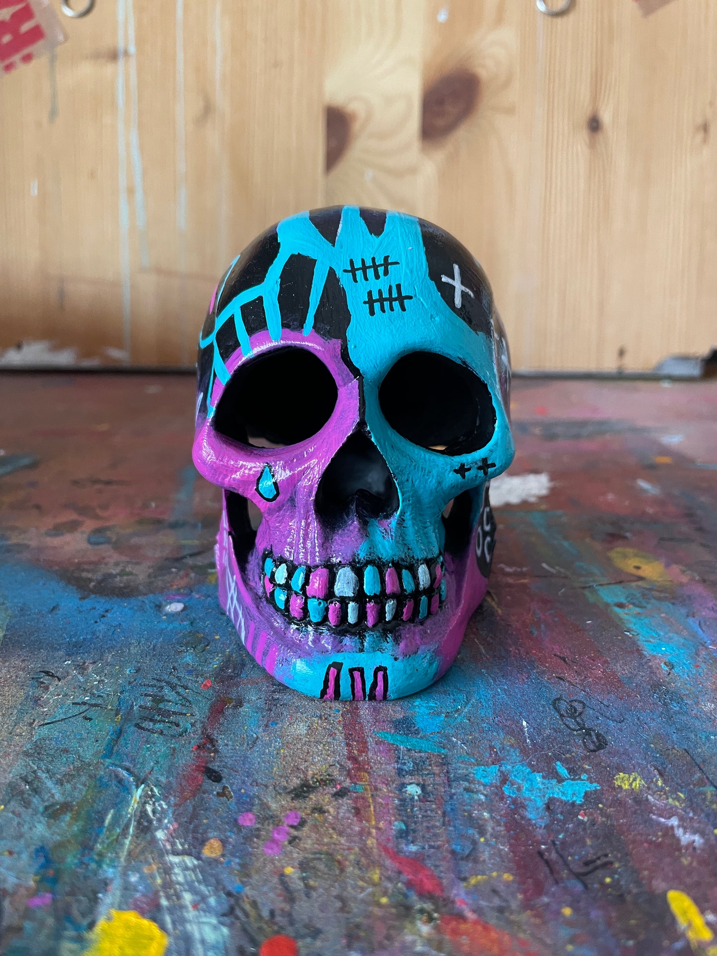 Hand Painted Skull