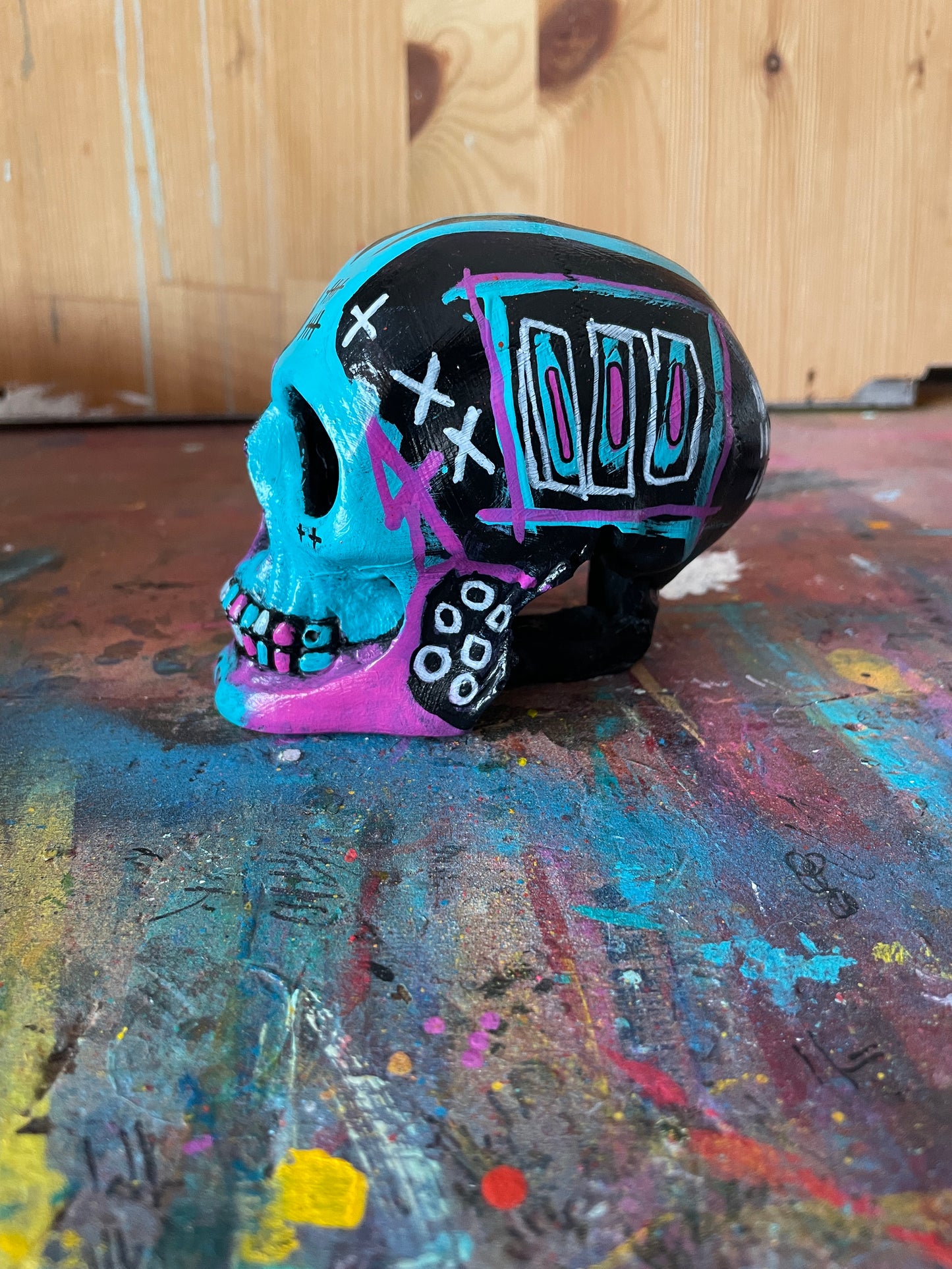 Hand Painted Skull
