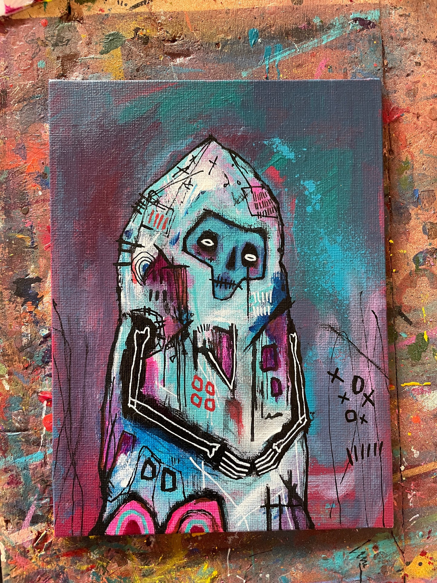 Solace Original Painting on 8x6" Canvas Panel