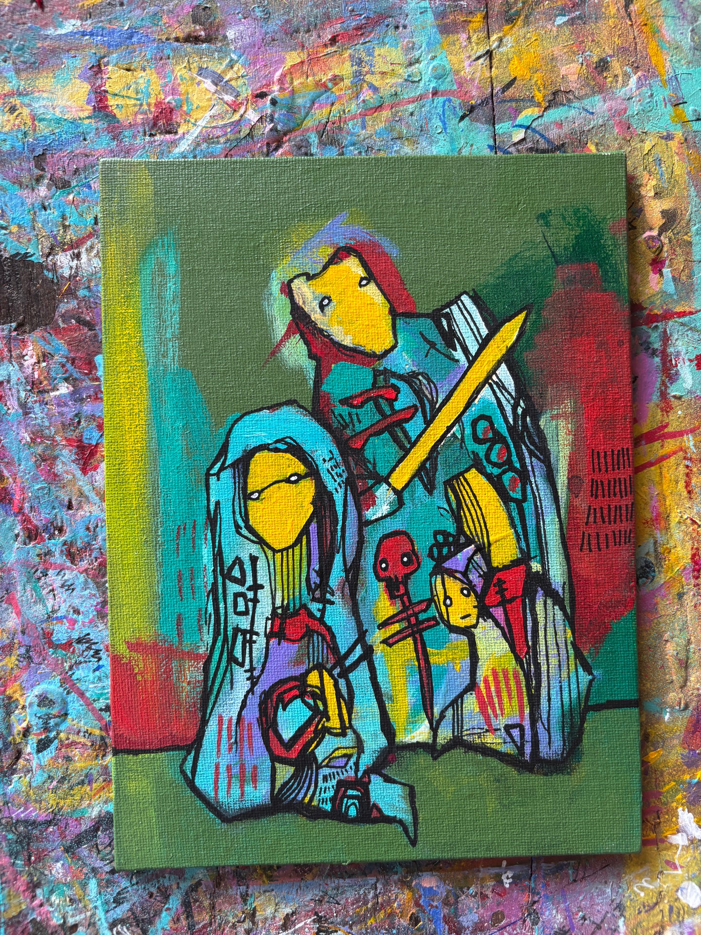 The Quest Original Painting on 8x6" Canvas Panel