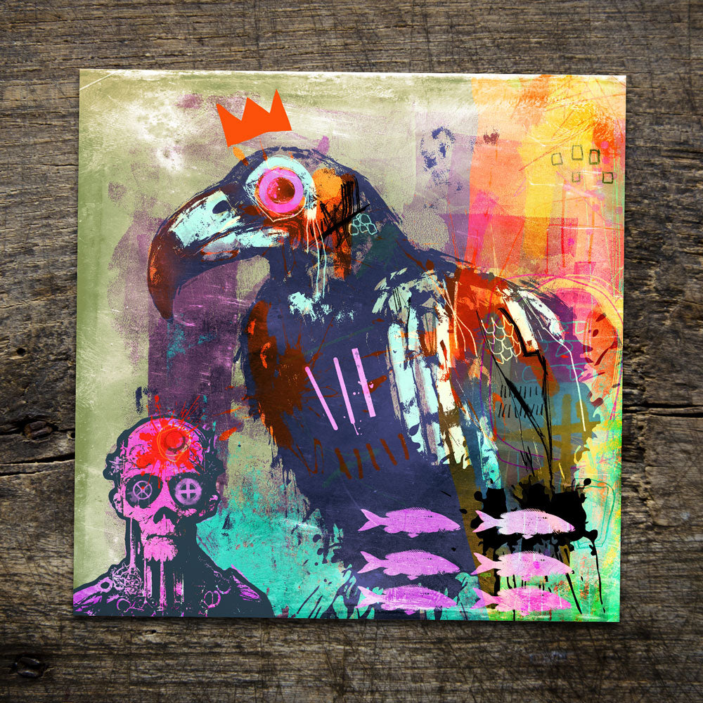 The Condor and the Clockwork Zombie Open edition Print