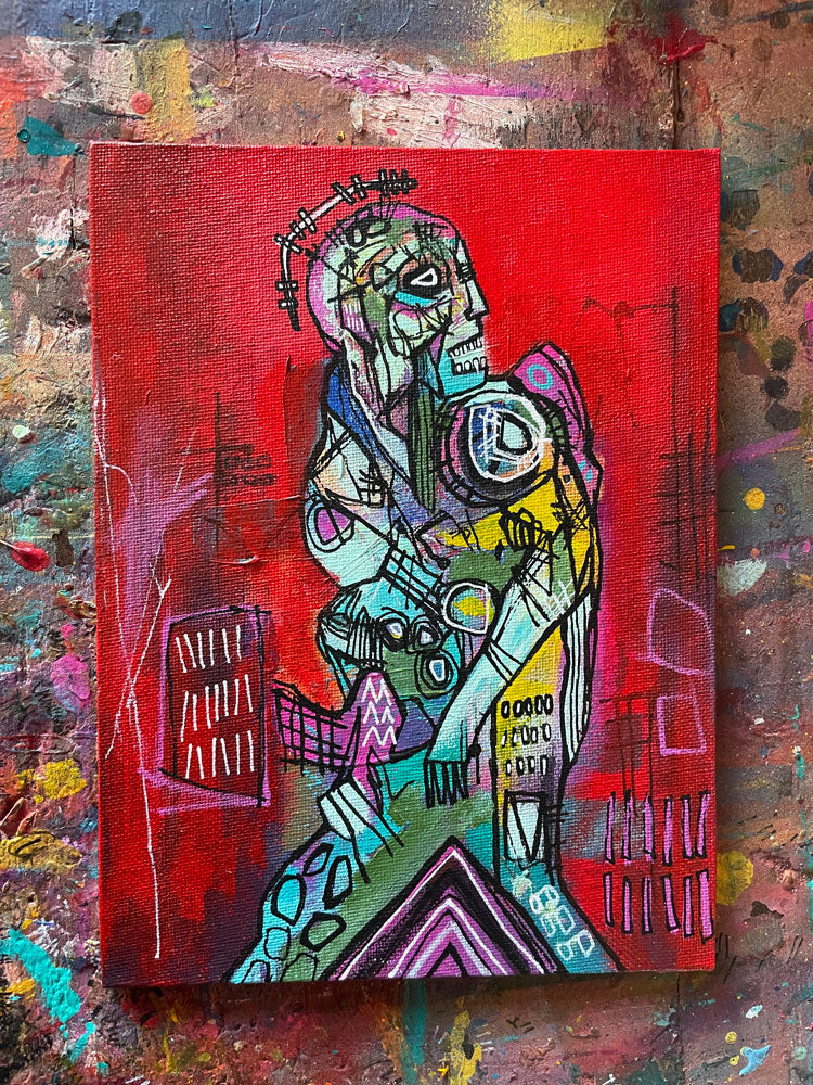 Grajikk Painting on 8x6" Canvas Panel