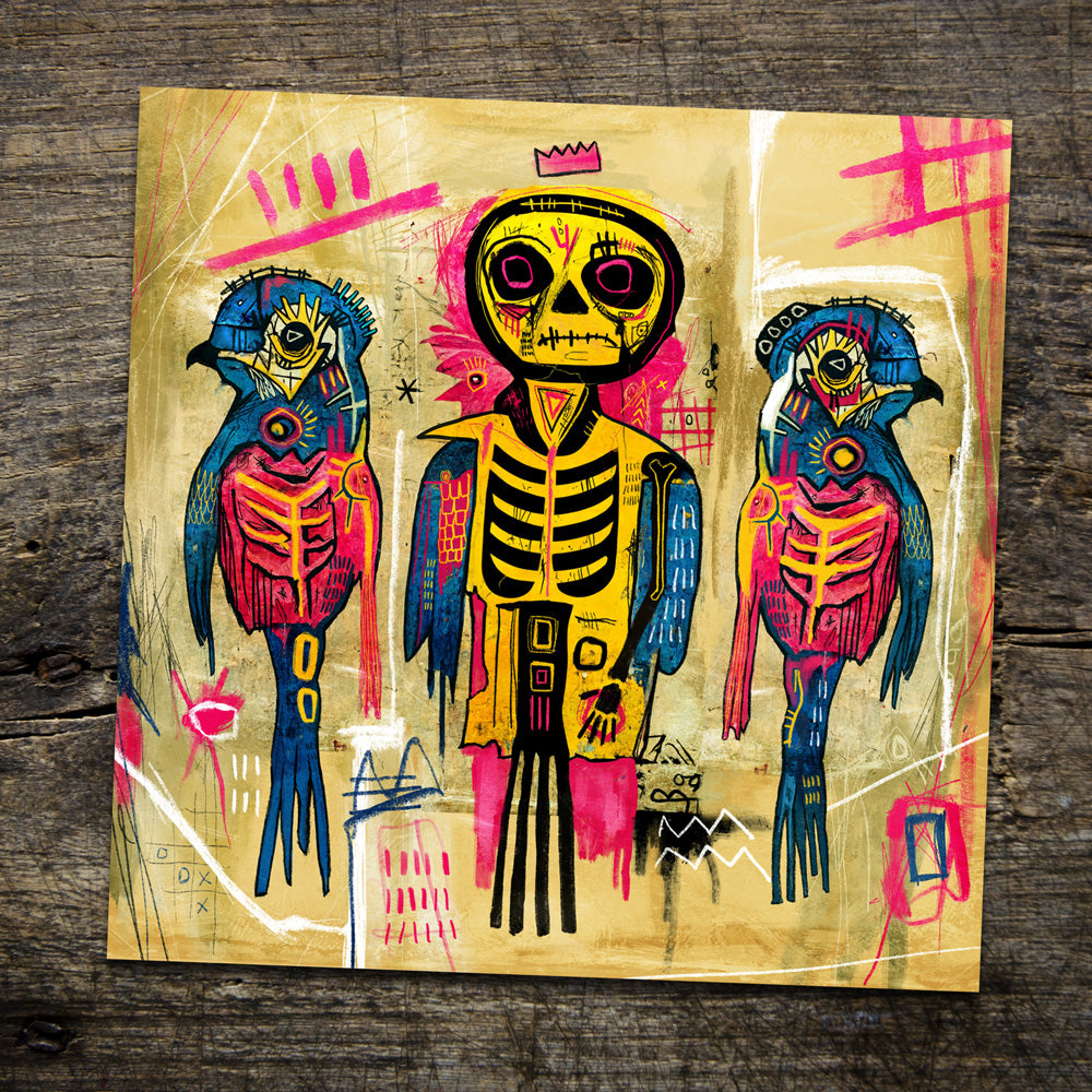 The Parrots and the King Open edition Archival Print