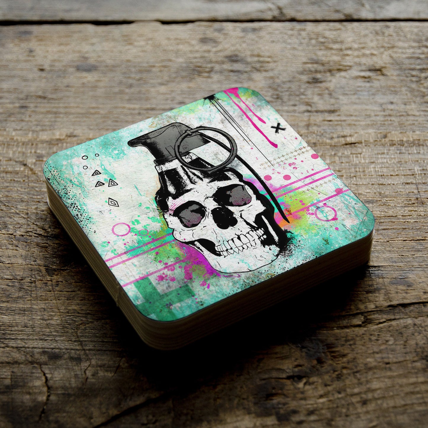 Skull Grenade Coaster