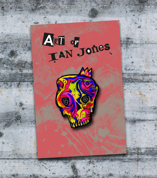 Trypto Wooden Pin Badge