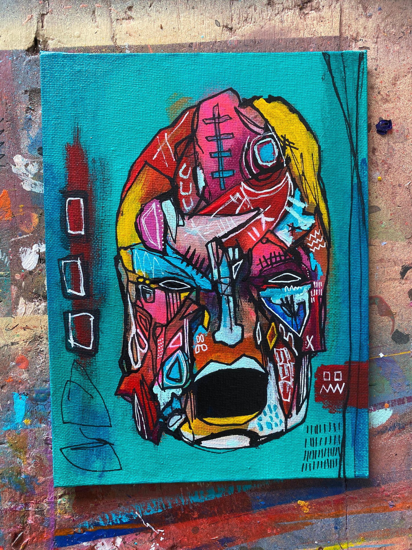 Voyd Original Painting on 8x6" Canvas Panel