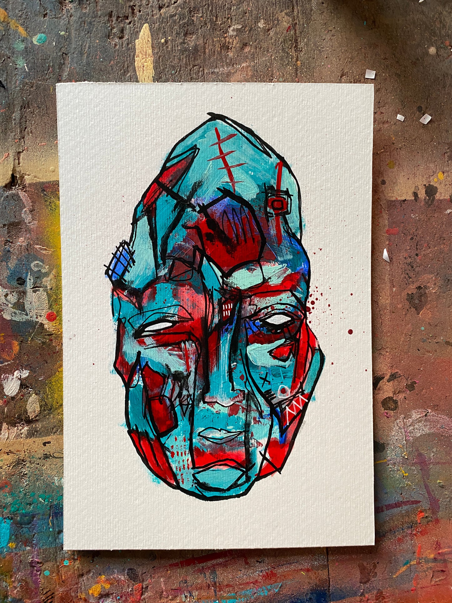 Ecclestia Painting on 9x6" Watercolour paper (Approx)
