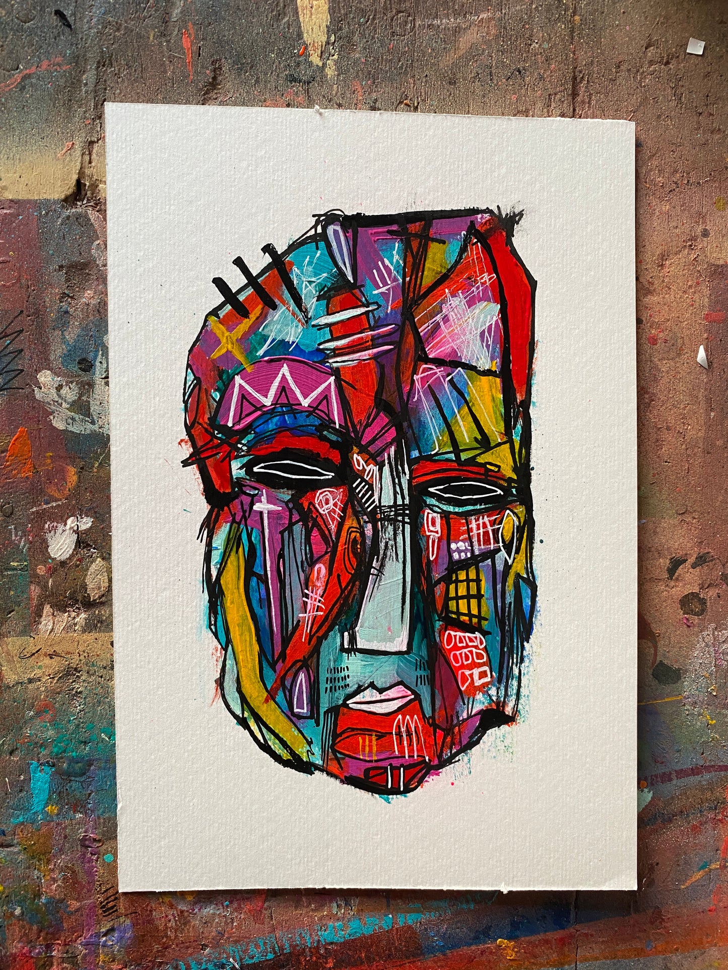 Rasok Painting on 9x6" Watercolour paper (Approx)