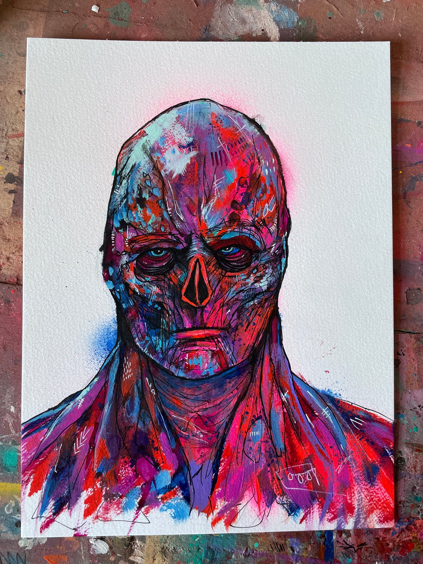 Vecna Watercolour Painting 9x12"