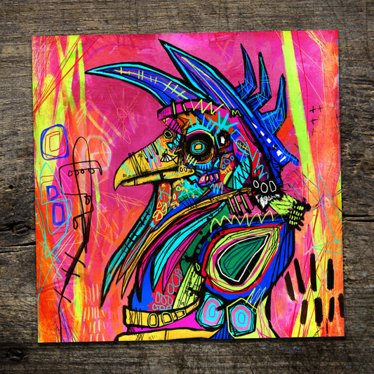 Raptor 16x16" Limited Edition of 15 Giclee Print