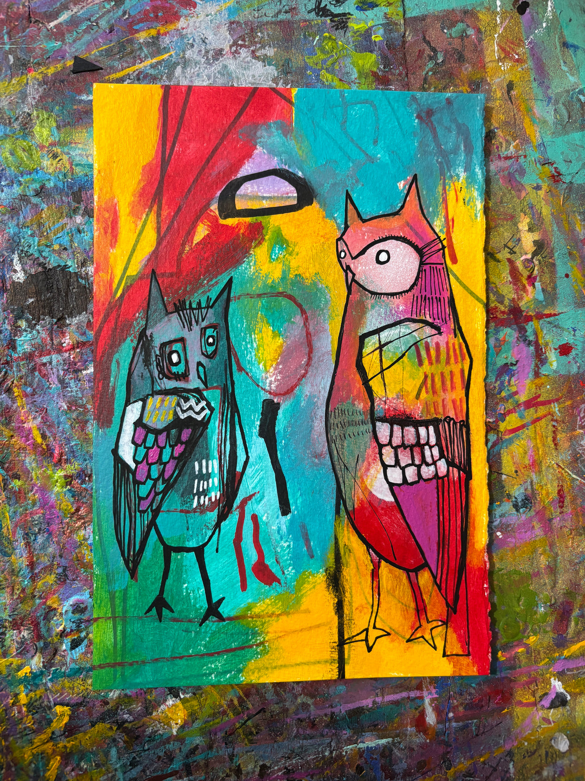 Minowlz on 9x6" Watercolour paper