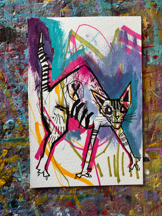 Startled on 9x6" Watercolour paper