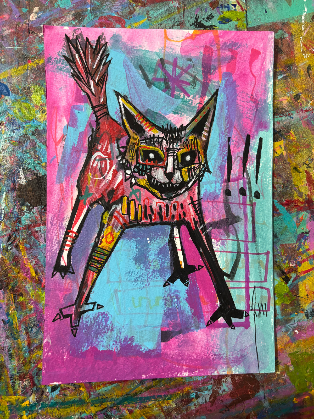 Wildcat on 9x6" Watercolour paper