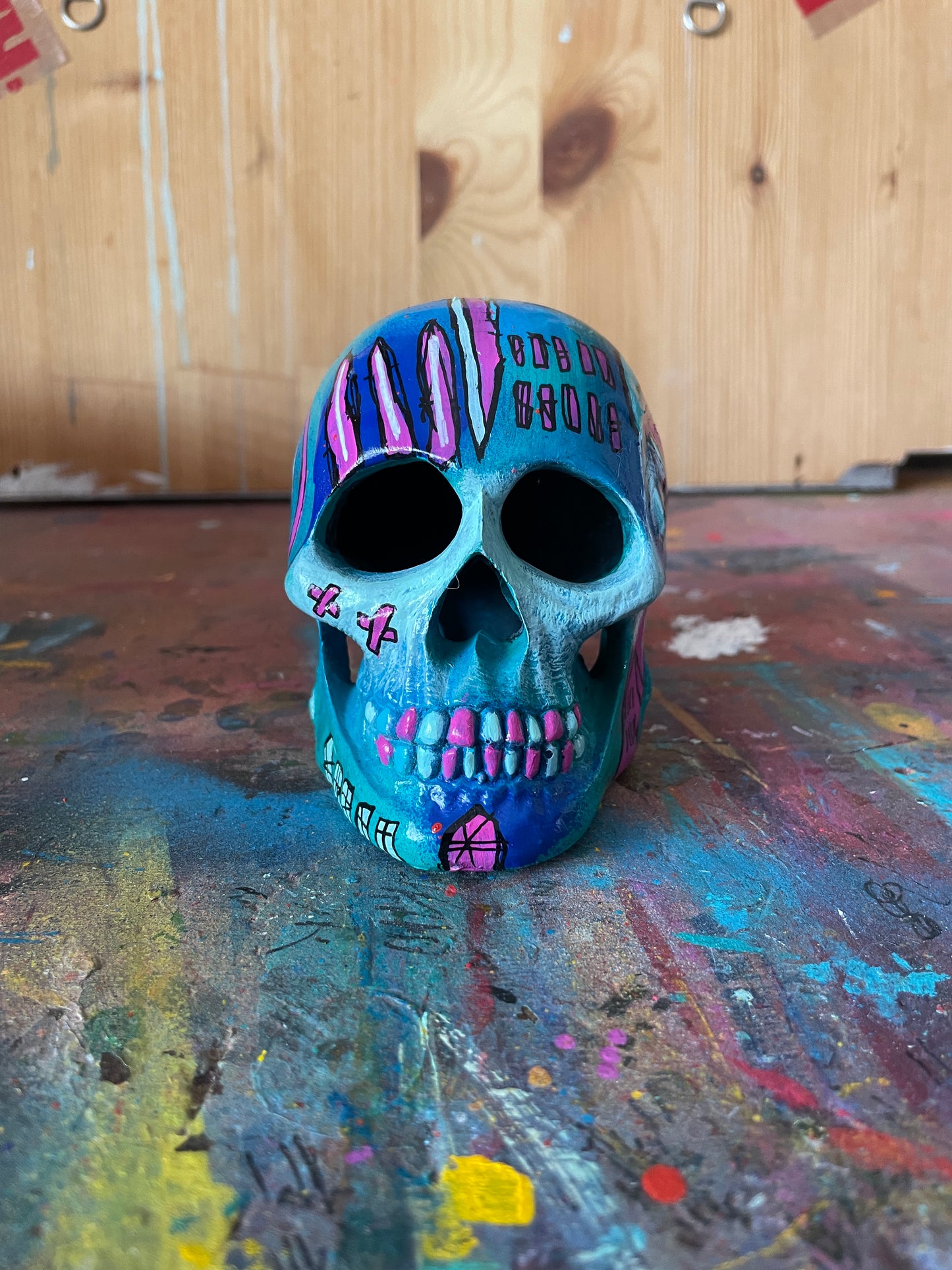 Hand Painted Skull