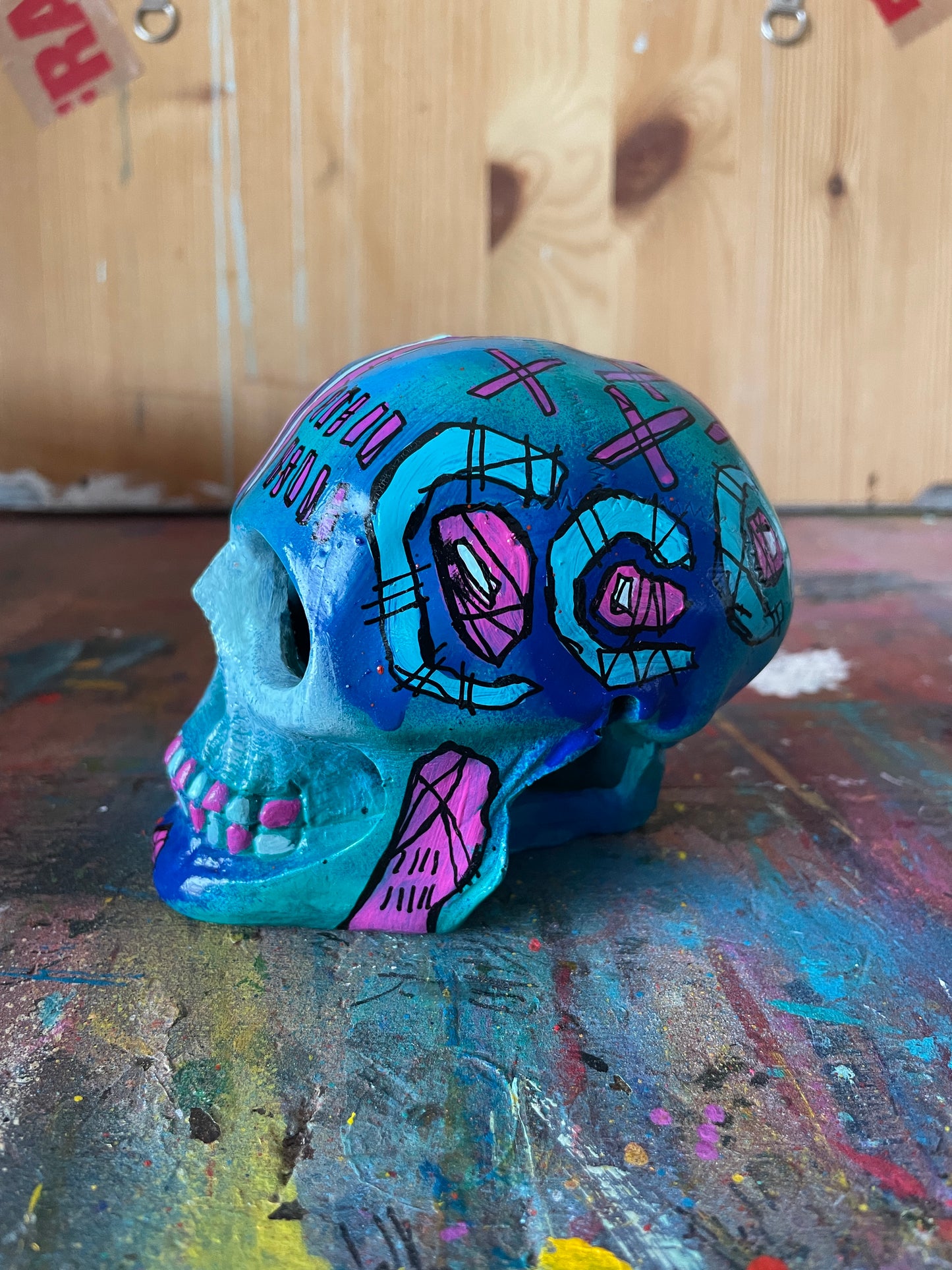 Hand Painted Skull