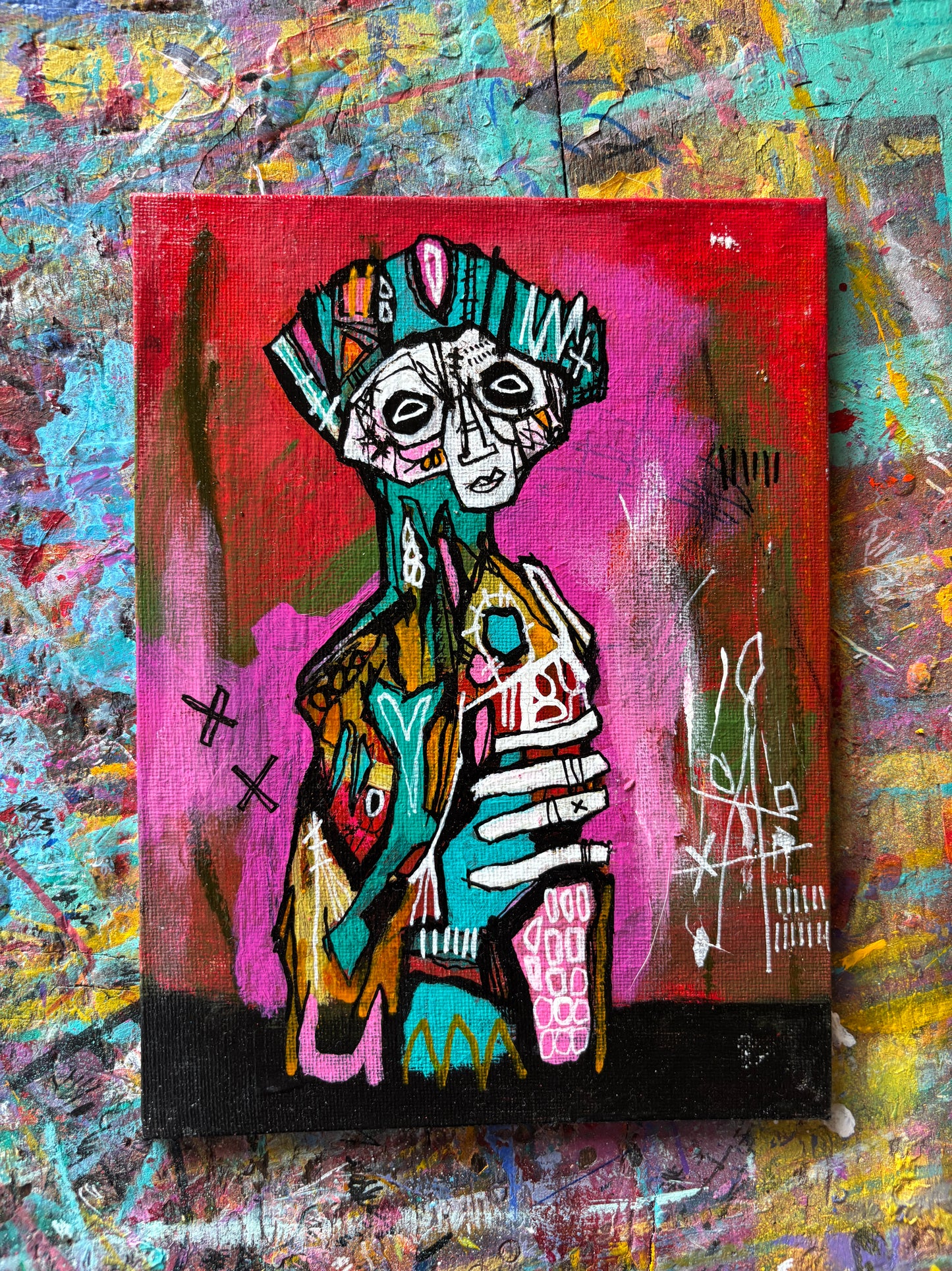 Majesto Original Painting on 8x6" Canvas Panel