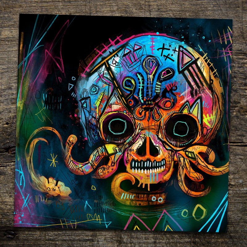 Octoguul 16x16" Limited Edition Giclee Print