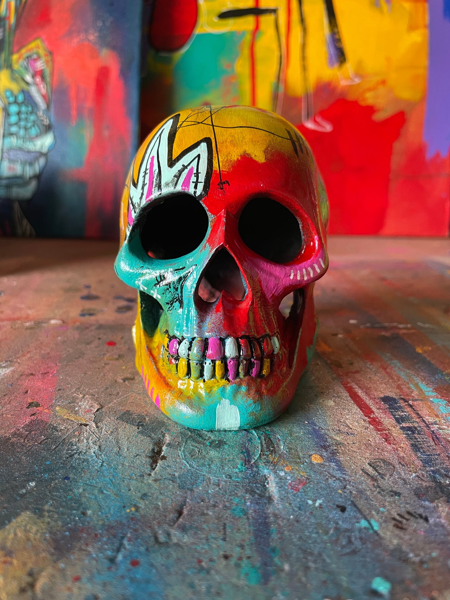 Hand Painted Skull #1