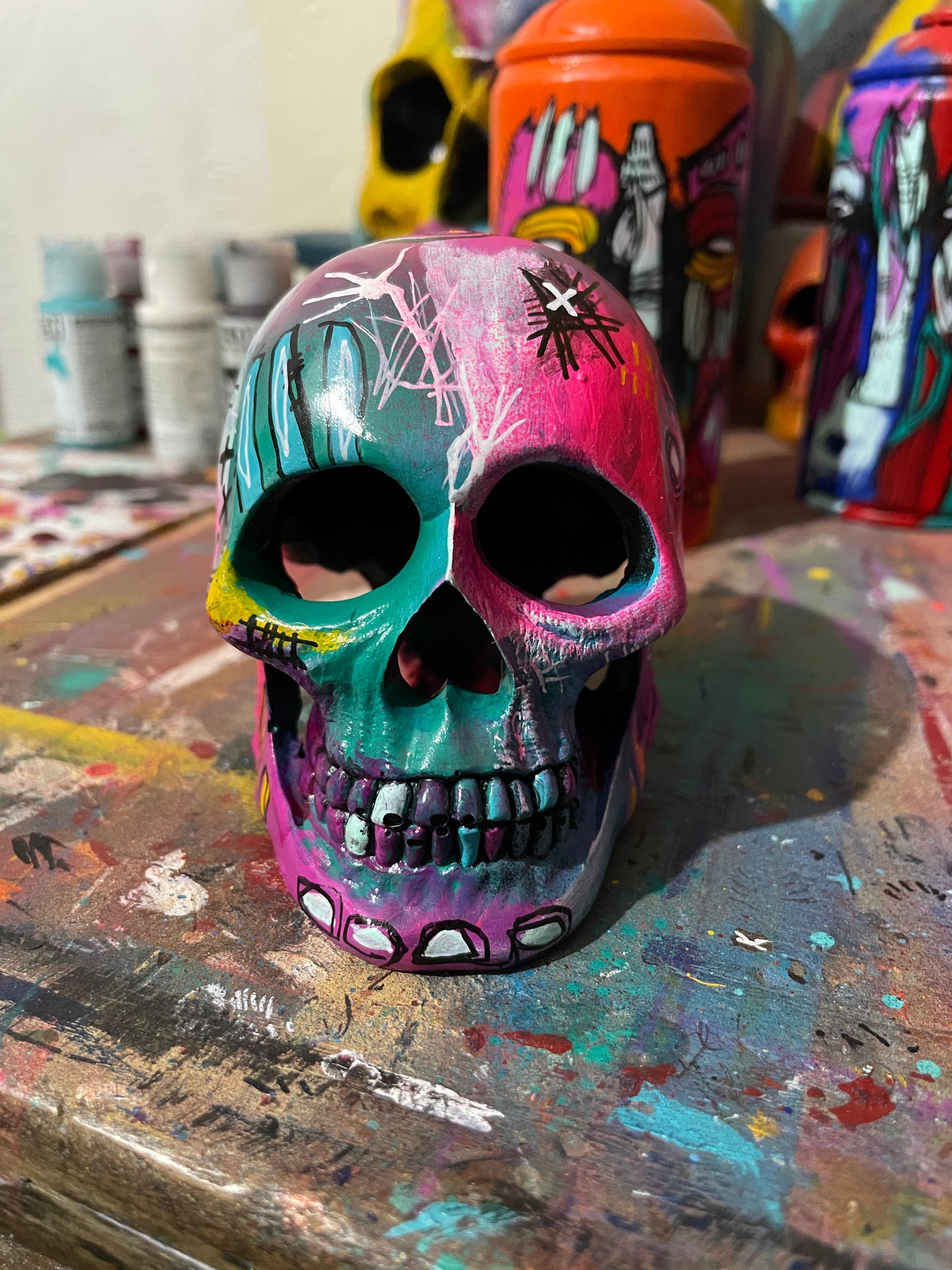 Hand Painted Skull #2